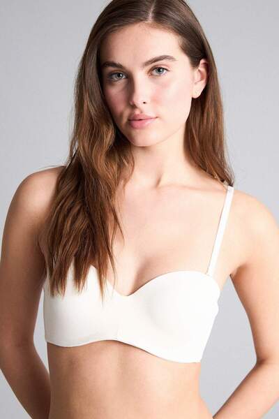 DeFacto Fall In Love Boş Kap Toparlayıcı Dolgusuz Straplez Basic Düz Bra Y373...