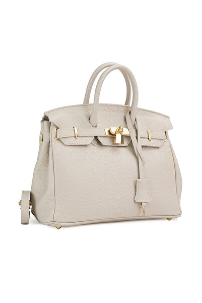 Posete Fagaras Poseta Piele Edith - Bej, Geanta Office din Piele Naturala, Ge...