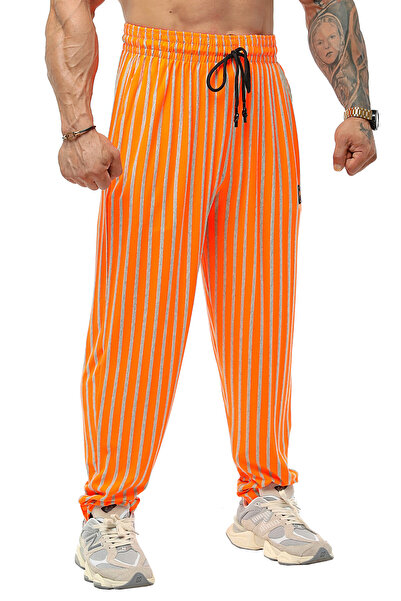 Big Sam Orange Shalwar Cut Men's Sweatpants - 1188