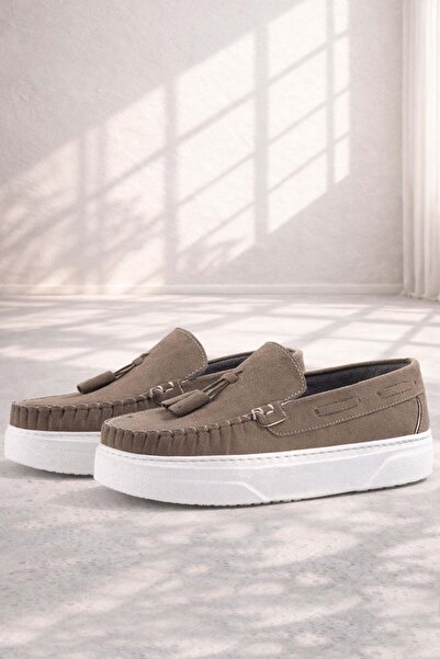 Rakerplus Sand Color Boys' Moccasin Shoes