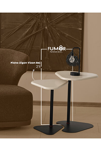 Fumor Piano 2'li Zigon Sehpa