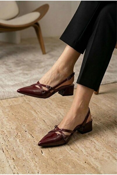 Sentyrax Γυναικεία παπούτσια μπαλαρίνες με ανοιχτή πλάτη, μυτερή μύτη, χαμηλό...