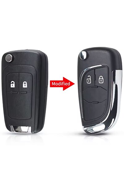 TECHSTAR Θήκη κλειδιού αυτοκινήτου Blade για Opel, Vauxhall, Chevrolet – 2 κο...