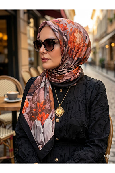 Nazellaa شال ناعم من ديجيتال إكزوتيك جاردن بامبو