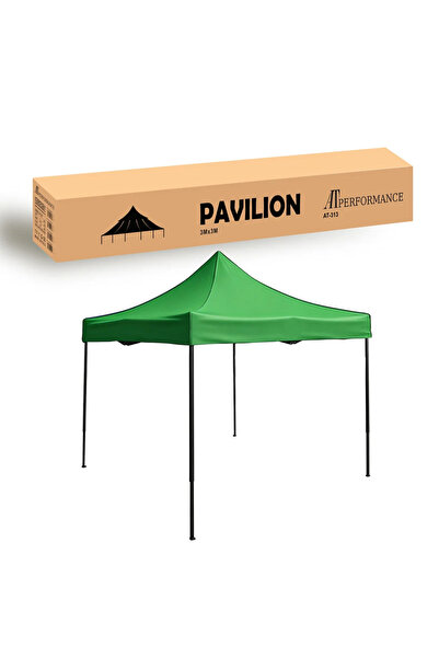 AT Performance Cort tip pavilion 3x3m prelată impermeabil pliabilă cu structu...