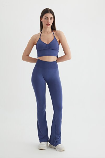 cervus ملابس رياضية نسائية درزة مخفية واسع الأرجل عالية الخصر T يبرز انحناءات...