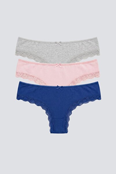 Brix الحزمة الثلاثية للنساء سراويل داخلية برازيلية 4376