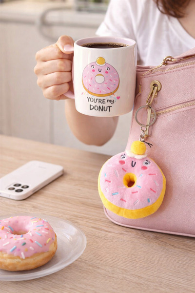 Tohana Donut plush keychain porcelain mug