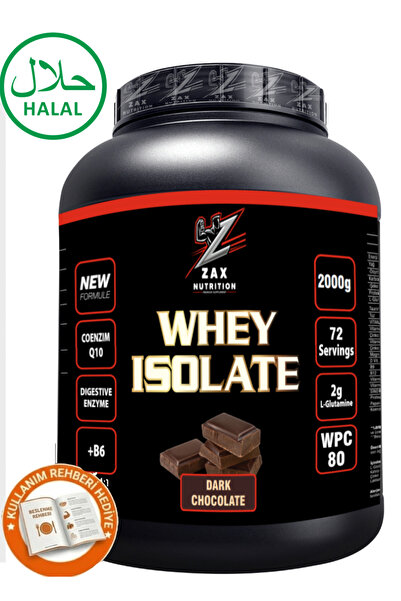 zax nutrition بروتين مصل اللبن المعزول بنكهة الشوكولاتة الداكنة 2000 جرام