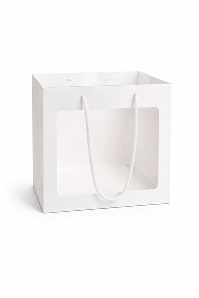 Ege Concept Life علبة هدايا وكيك بنافذة حقيبة سي - كرتون بريستول 28x28x28 (قط...