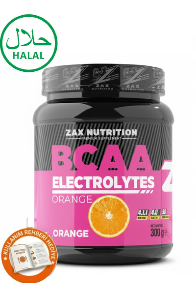 zax nutrition Orange Flavored Bcaa Electrolytes 300 Gr