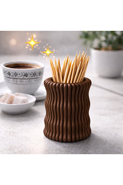 StudioAslanDesign 3D Baskı Dalga Desenli Kürdanlık