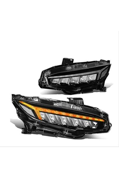 Genel Markalar AUTOGP Honda civic fc5 için uyumlu matrix ön far lambası 2016-...