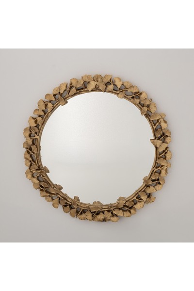 Selim Clove Yuvarlak Ayna Altın