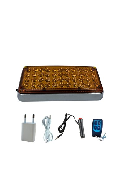 Genel Markalar Space Tepe çakar lamba 44led amber kumandalı / LAPA119-1