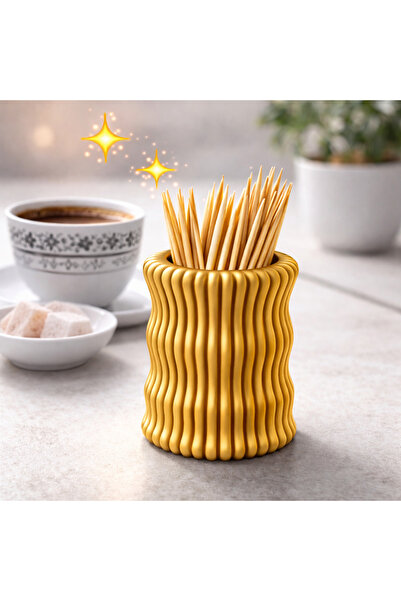 StudioAslanDesign 3D Baskı Dekoratif Kürdanlık | Modern Masa Üstü Aksesuar