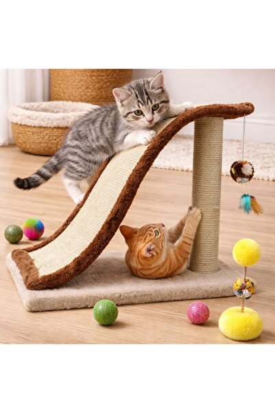 Gift Design Set de joacă pentru pisici bej 36x25x38cm