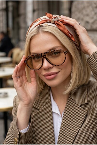 MACERATİ نظارات شمسية خضراء بإطار بني للجنسين من سيني