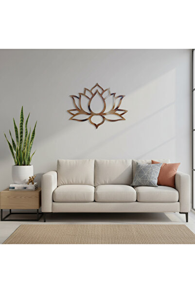 Kat Time Decor de perete din metal, reprezentând o frumoasă floare de Lotus, ...