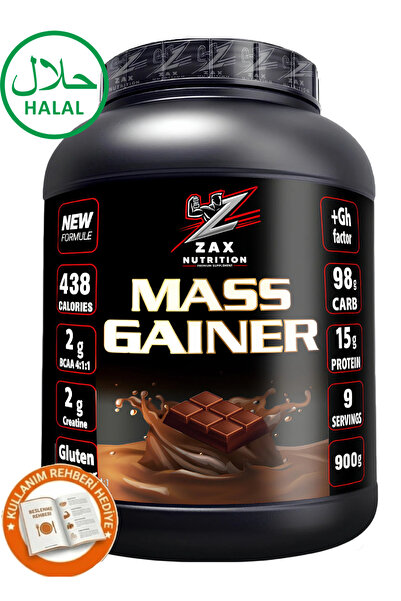 zax nutrition MASS GAİNER ÇİKOLATALI KİLO ALMAYA YARDIMCI 900 gr