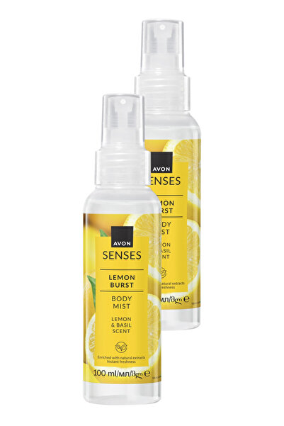 AVON Senses Lemon Burst Limon ve Reyhan Kokulu Vücut Spreyi 100 Ml. İkili Set