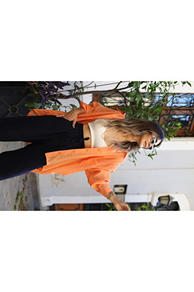 bytugcekaya Вискозен плат - Прасковена риза със стандартен размер