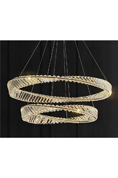 X-light Crystal Chandelier Led 160W, 11000 Lumens, Gold Metal