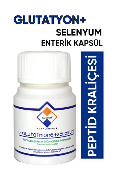 Custom Supplements Glutatyon + Selenyum Enterik Kapsül 30 Kapsül
