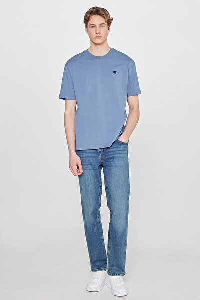 WRANGLER Regular Fit Normal Kesim Normal Bel Düz Paça Mavi Texas Jean Kot Pan...