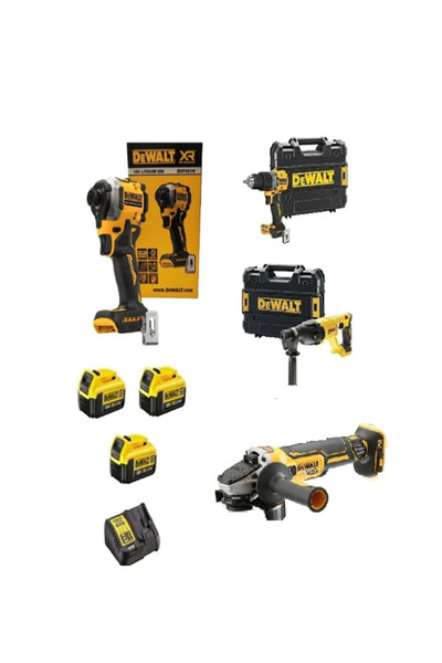 Dewalt Dcd805Darbeli Vidalama+Dcf850Tork Vidalama+Dch133Kır-del+Dcg412AvuçTaş...