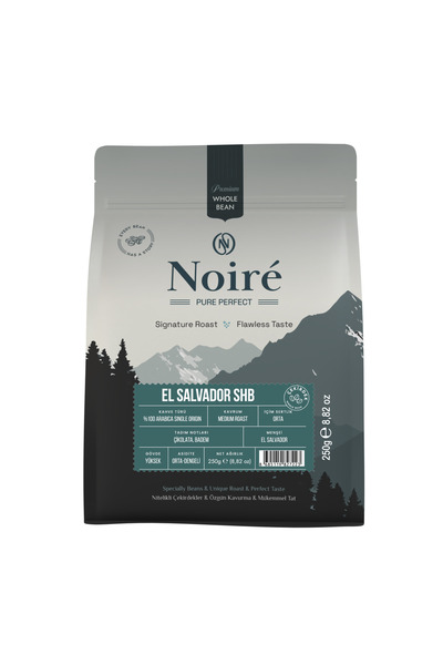 Noire Coffee El Salvador Shb 100% Arabica Single Origin Coffee Beans 250 g