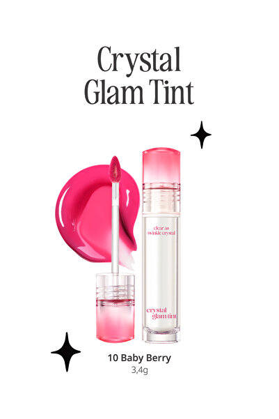 CLIO Yapışkanlık Hissi Vermeyen Yoğun Işıltılı Tint CLIO Crystal Glam Tint (1...