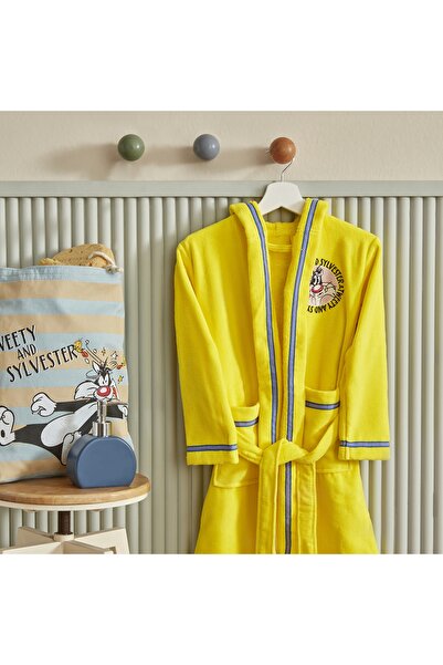 Looney Tunes Halat de baie cu glugă Karaca Home Looney Tunes Tweety Vârsta 4/6