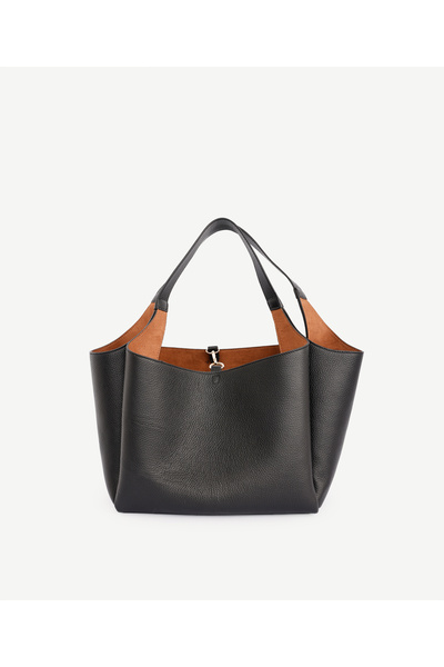 Yargıcı حقيبة كتف جلدية مبطنة من الكانتارا