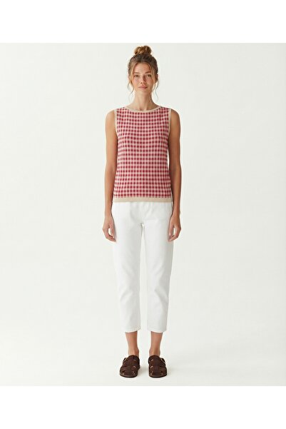 Yargıcı Regular Kayık Yaka Kolsuz Kazak