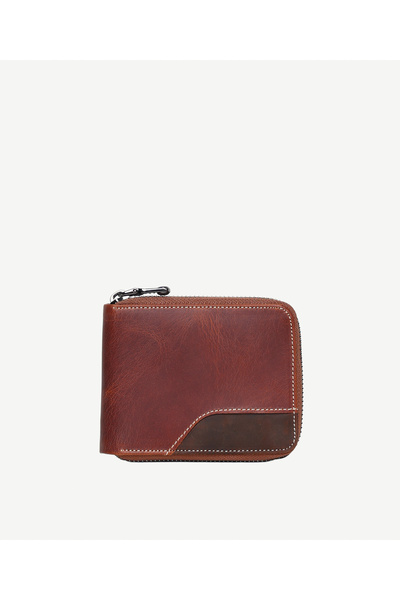 Yargıcı Fermuarlı Deri Cüzdan