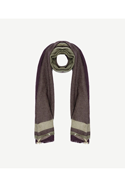 Yargıcı Renk Bloklu Şal