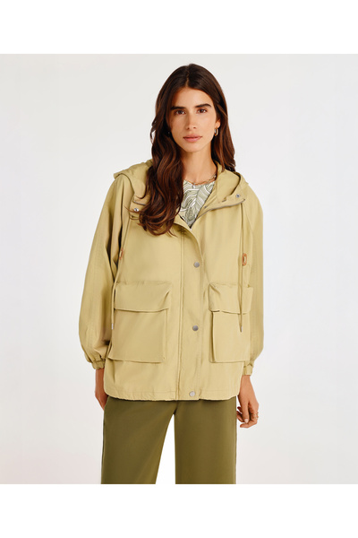 Yargıcı Raincoat with Pocket Detail