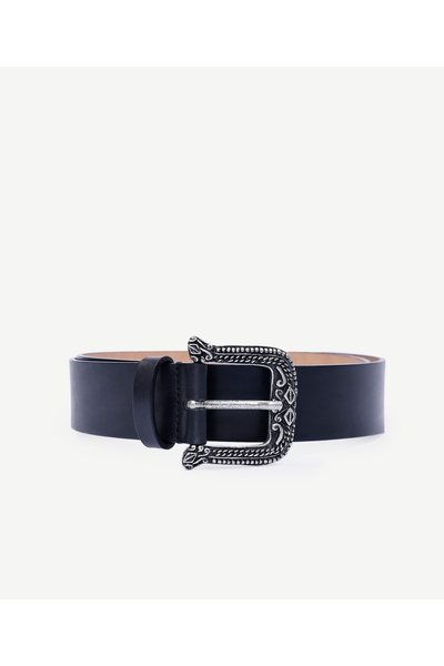 Yargıcı Leather Belt with Antique Buckle