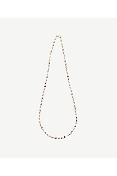 Yargıcı Doğal Taş Ve İnci Sıralı Kolye