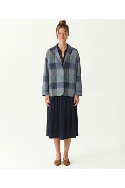 Yargıcı Wide Collar 3/4 Sleeve Jacket