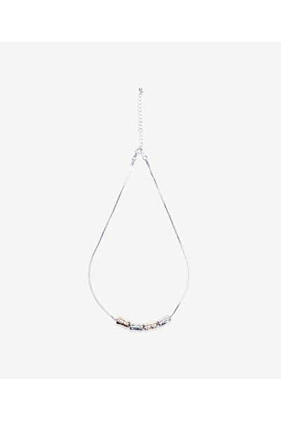 Yargıcı قلادة معدنية كبيرة الحجم مزينة بالخرز