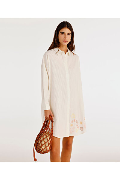 Yargıcı Shirt Collar Dress with Back Detail