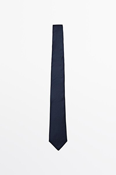 Massimo Dutti 100% silk dotted tie