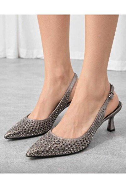 JENA 2025 Summer Top Fashion Open Heel Stone Detail Living Room and Evening D...