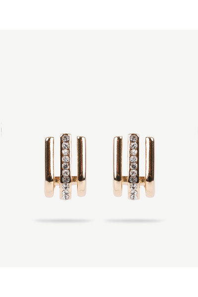 Yargıcı Minimal Gold Earrings