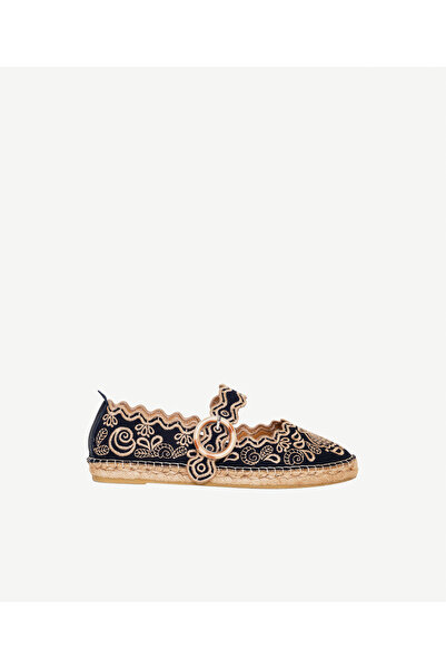Yargıcı Embroidered Mary Jane Espadrille