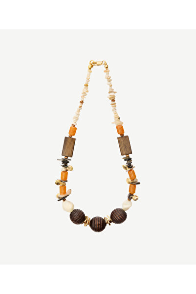 Yargıcı Doğal Taş Ve Detaylı Kolye