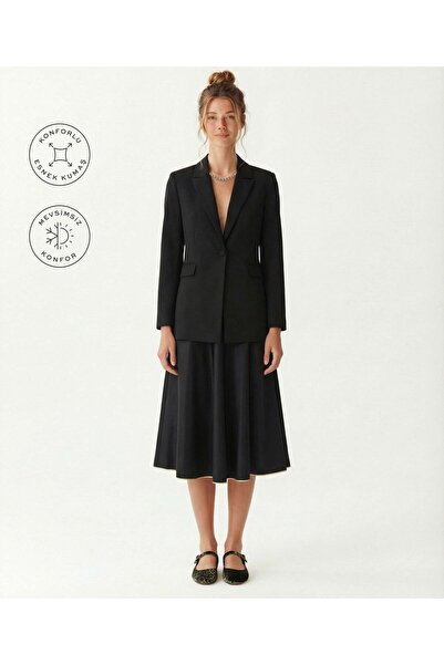 Yargıcı Regular Jacket Collar Long Sleeve Jacket