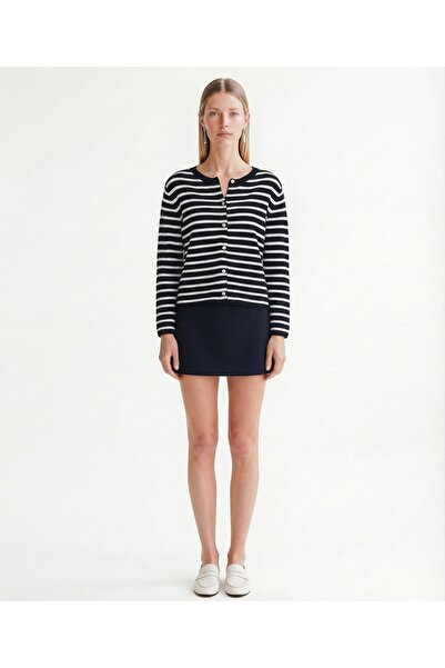 Yargıcı Regular Collarless Long Sleeve Cardigan